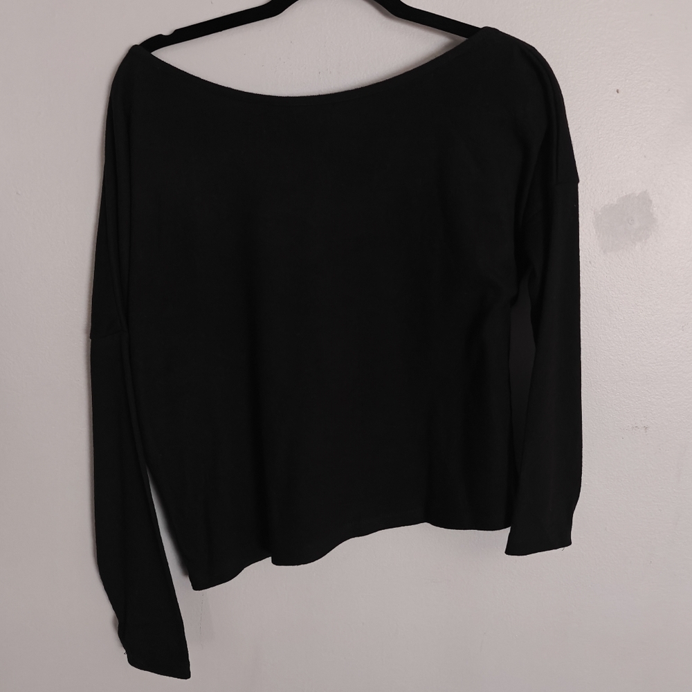 Lulu's Black Ribbed Long Sleeve Sweater - Picture 7 of 13